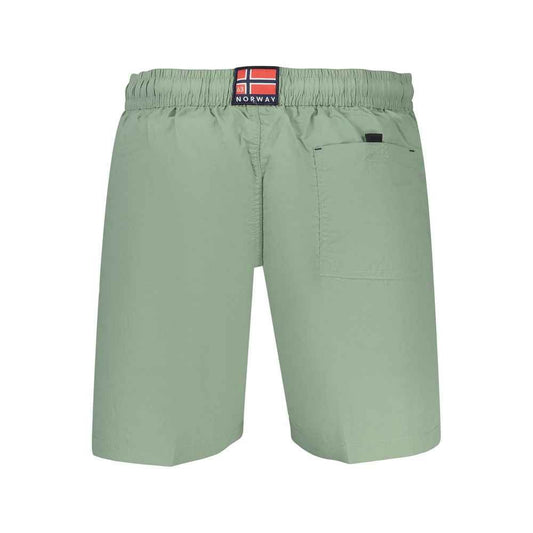 Green Polyamide Men's Swimwear