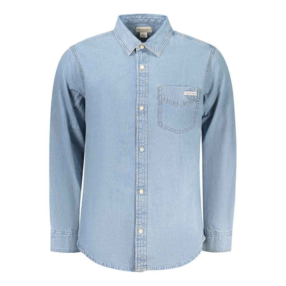 Azzurro Cotton Men's Shirt