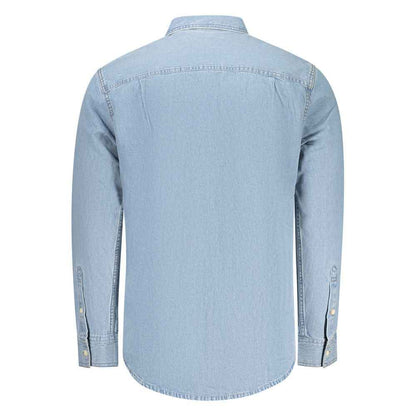 Azzurro Cotton Men's Shirt