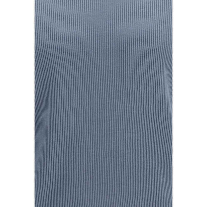 Blue Cotton Polo Shirt