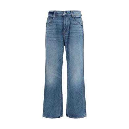 Blue Cotton Relaxed Fit Jeans