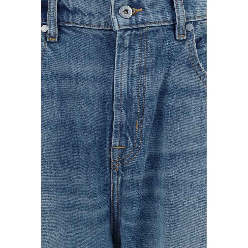 Blue Cotton Relaxed Fit Jeans