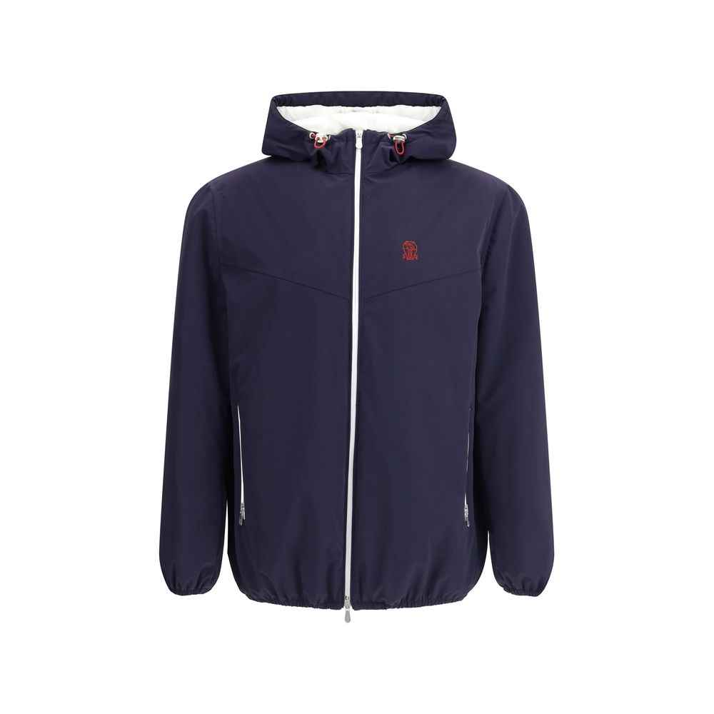 Blue Polyamide Shell Jacket