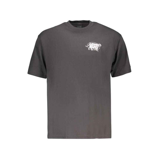Black Cotton Men's T-Shirt