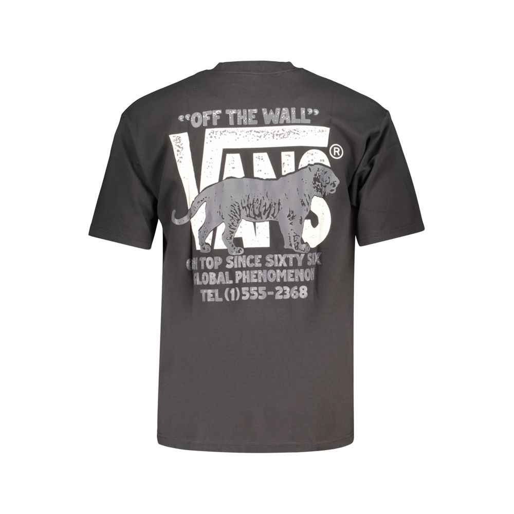 Black Cotton Men's T-Shirt