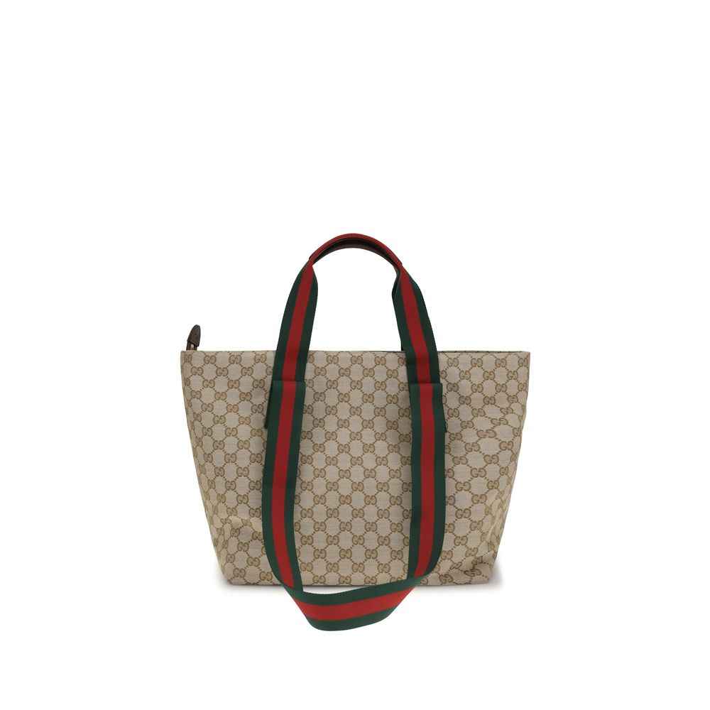 Beige Fabric Shoulder Bag