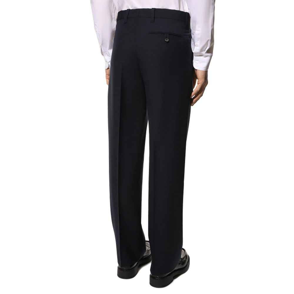 Blue Wool Dress Pants