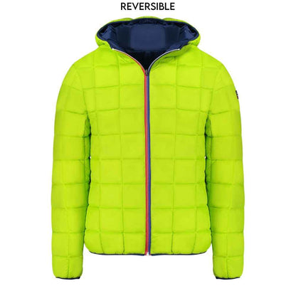 Blue Polyamide Men Jacket
