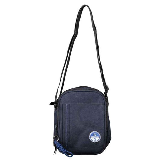 Blue Polyester Shoulder Bag