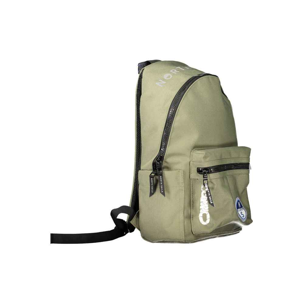 Green Polyester Backpack