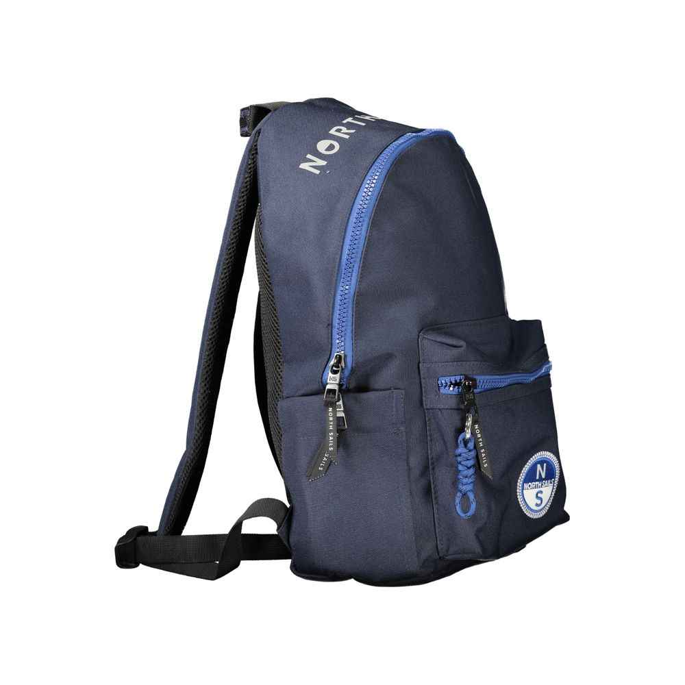Blue Polyester Backpack