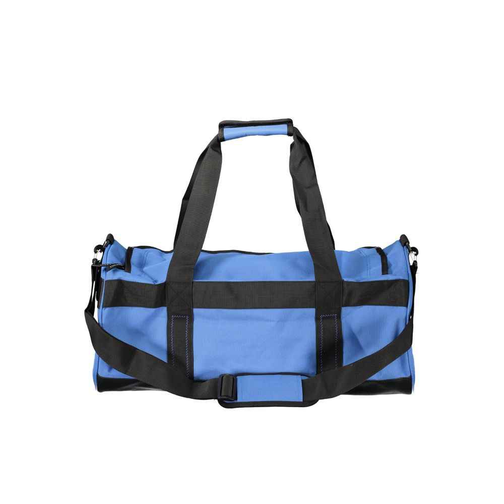Blue Polyester Handbag