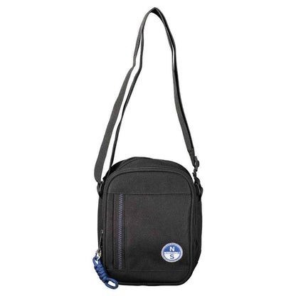 Black Polyester Shoulder Bag