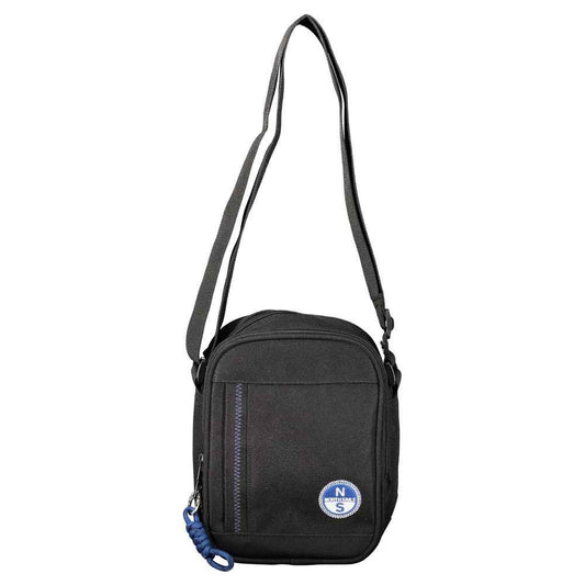 Black Polyester Shoulder Bag