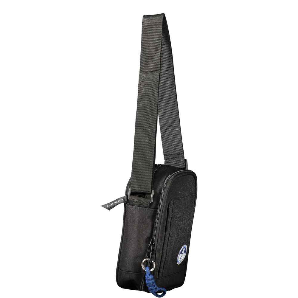 Black Polyester Shoulder Bag