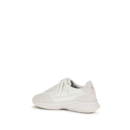 White Calf Leather Bos Taurus Athletic Sneakers