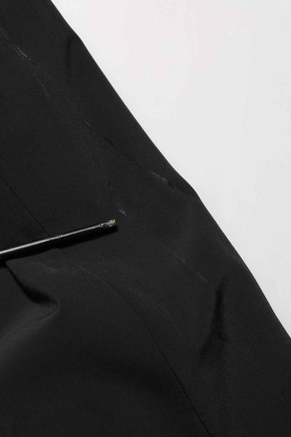 Black Single Breasted One Button Coat Blazer