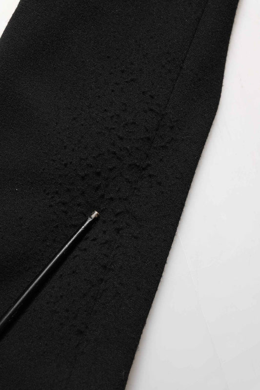 Black Logo Crest SingleBreasted Coat Blazer