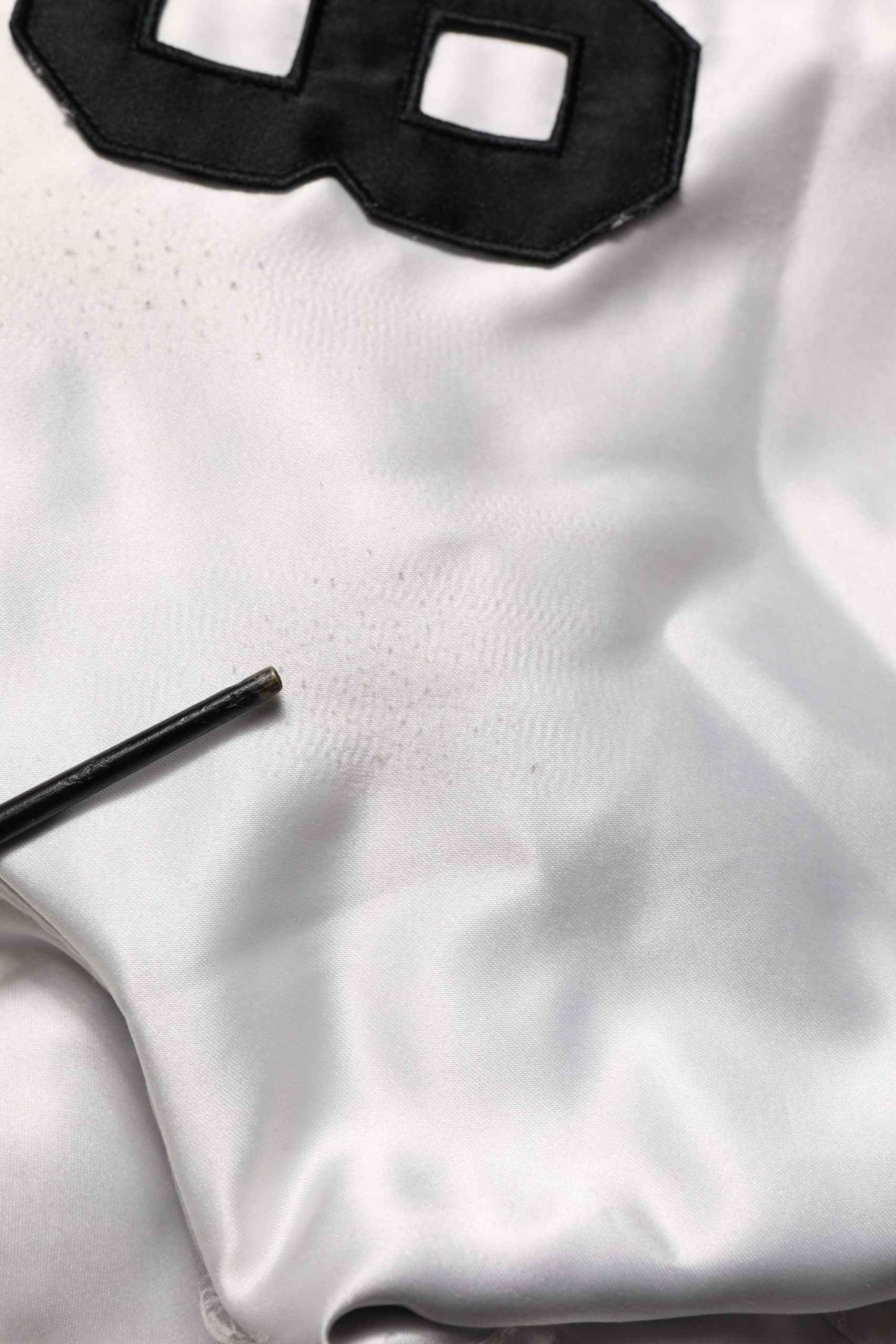 White DG Logo Polyester JerseyBomber Jacket