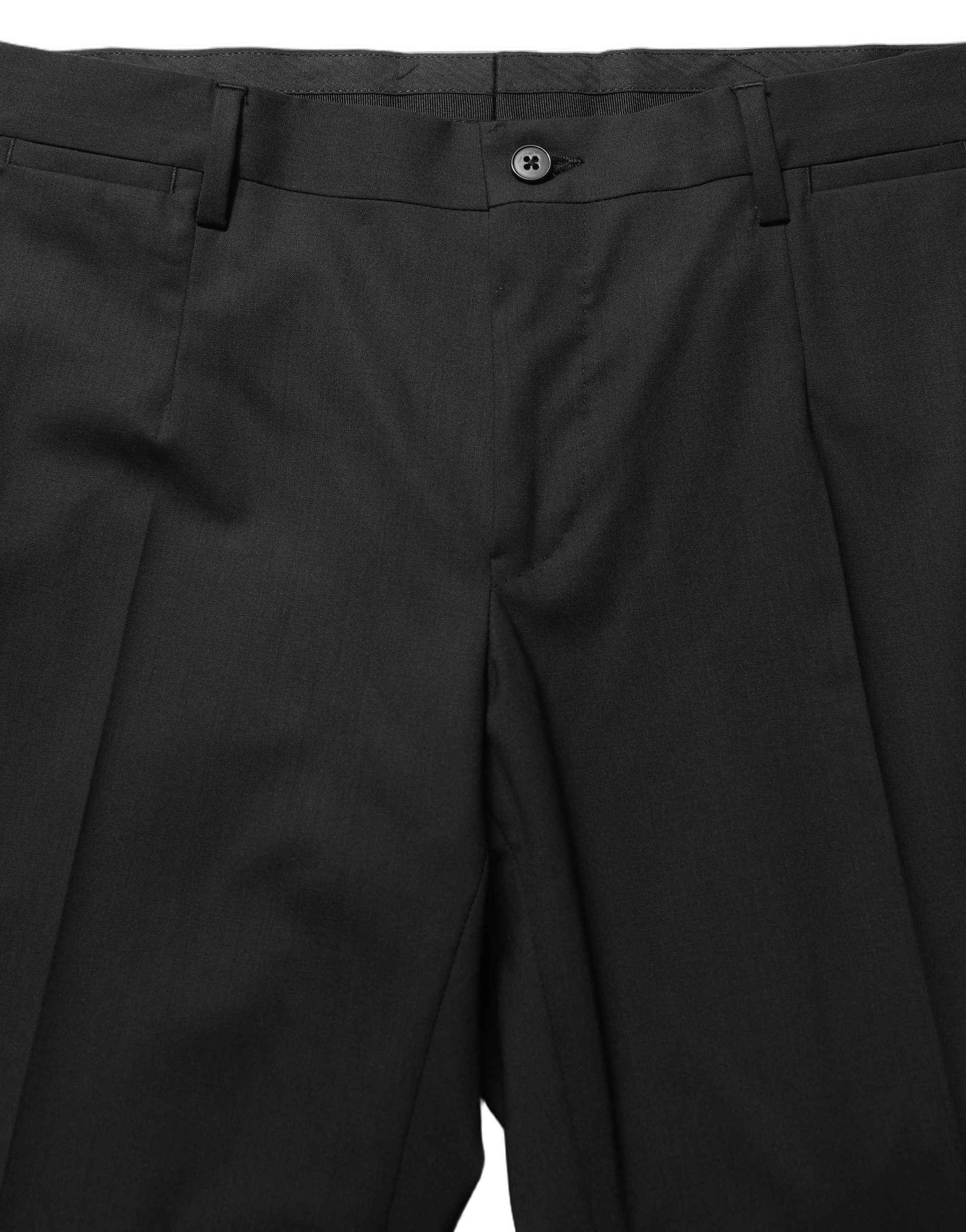 Black Wool Skinny Leg Dress Men Trouser Pants
