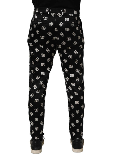 Black Silk Skinny Leg Dress Men Trouser Pants