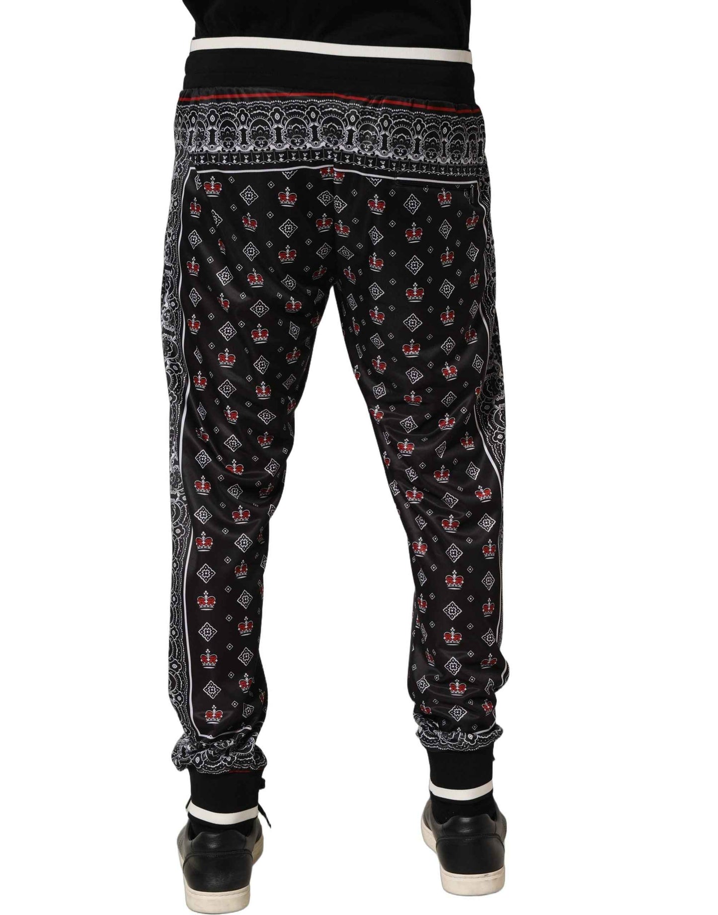 Black Bandana Crown Jogger Men Trouser Pants