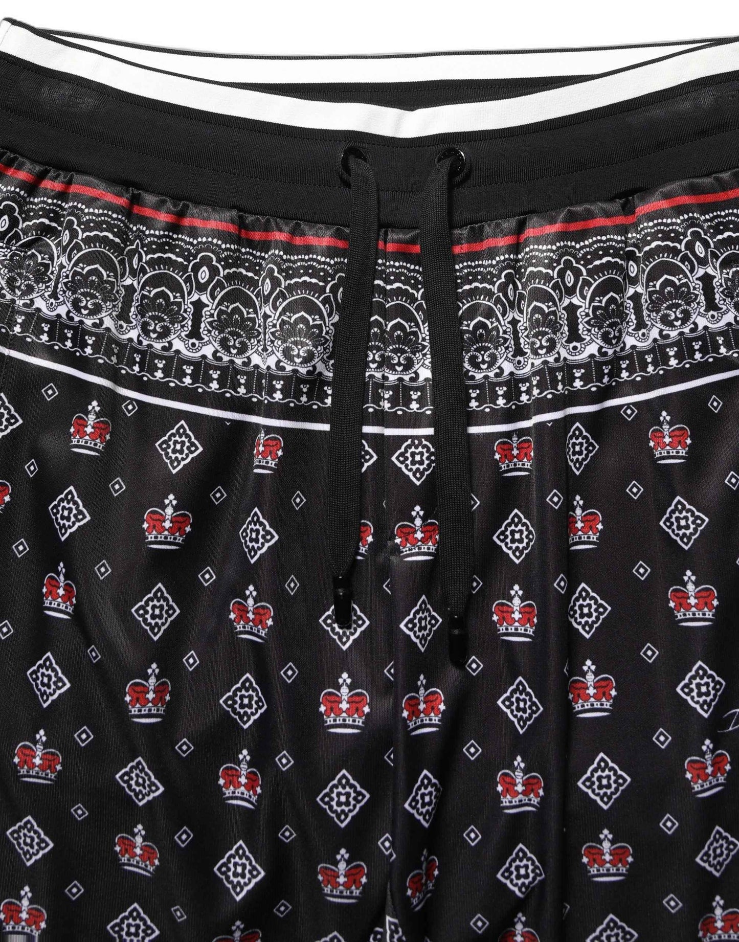 Black Bandana Crown Jogger Men Trouser Pants