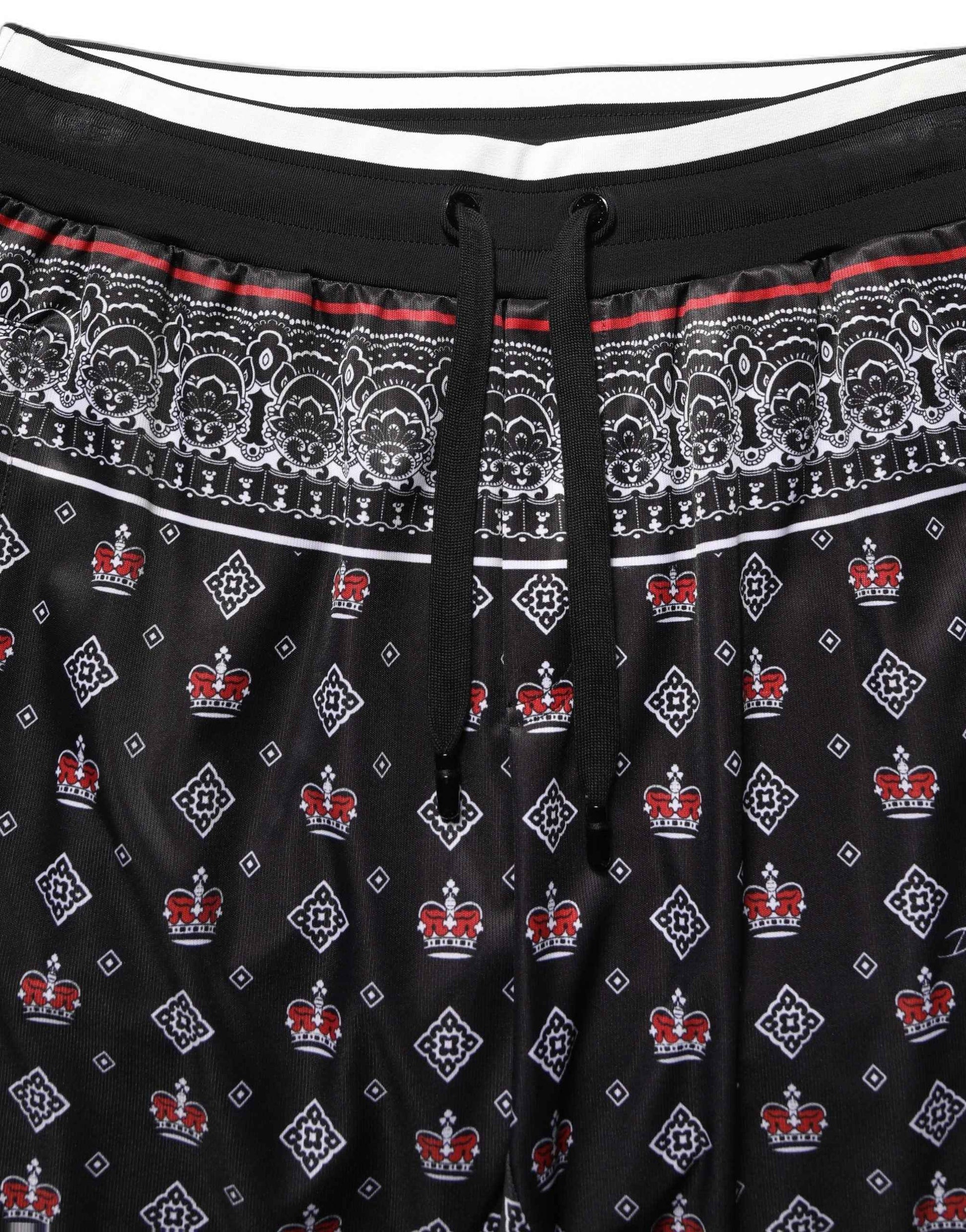 Black Bandana Crown Jogger Men Trouser Pants