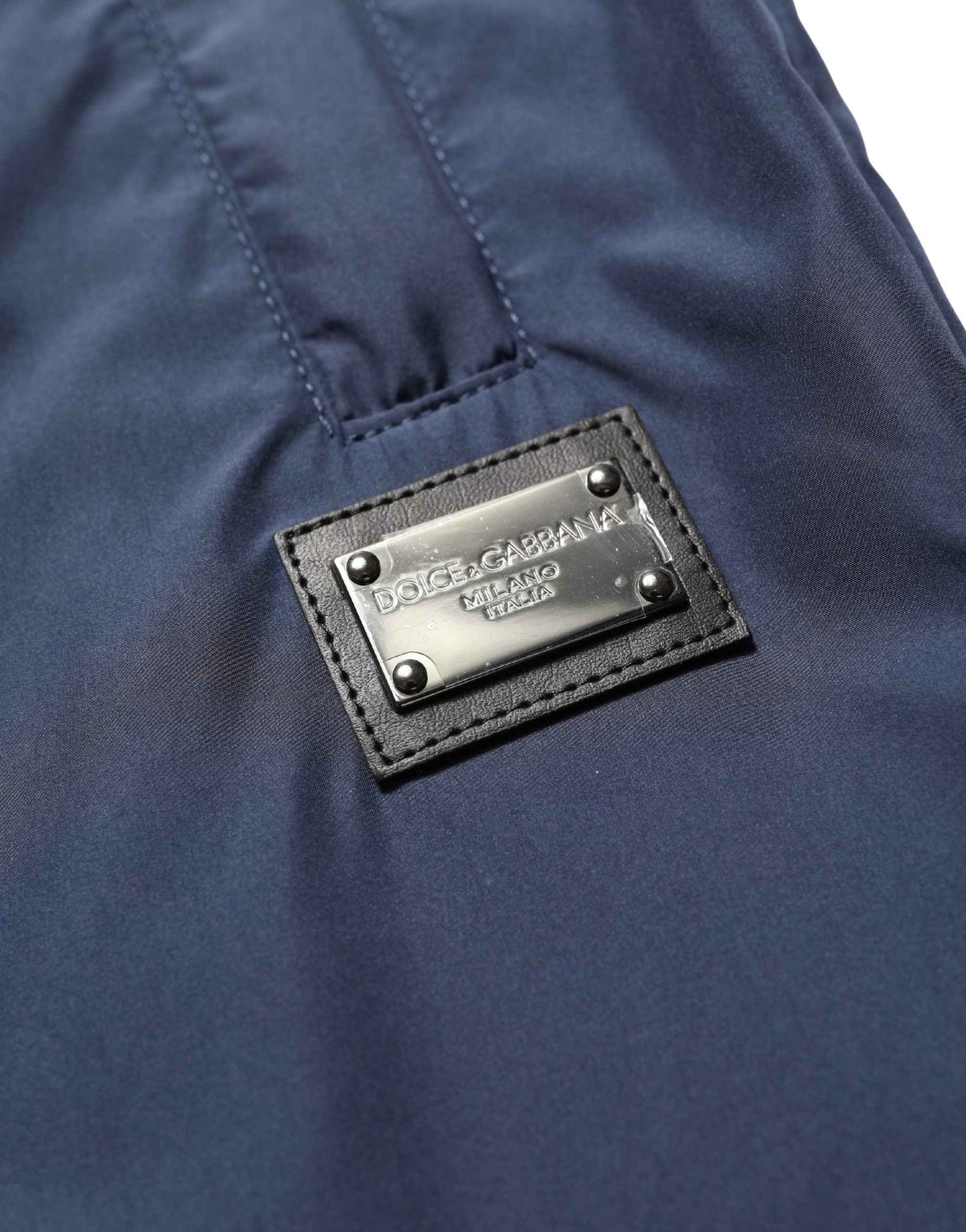 Dark Blue Polyester Jogger Sweatpants Pants