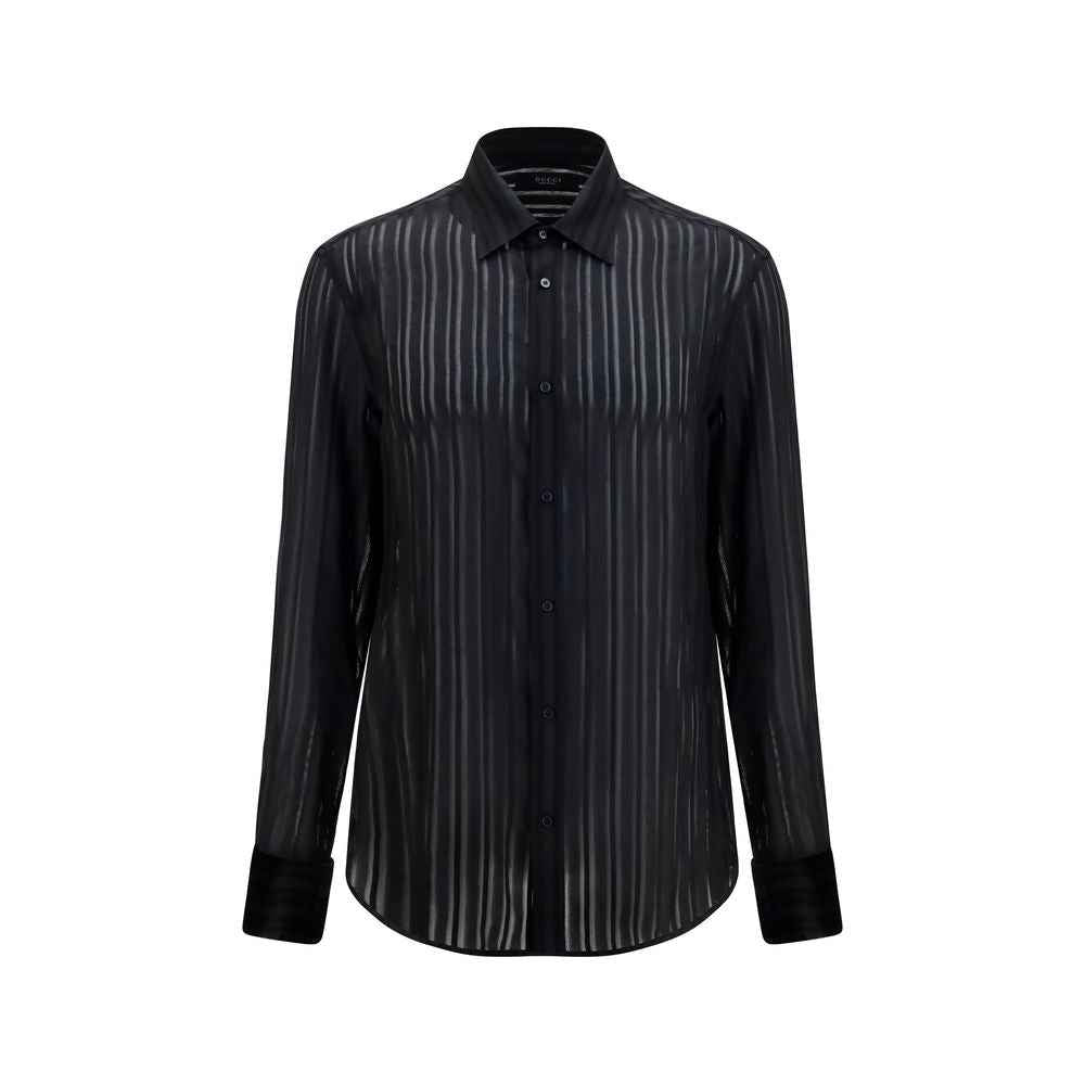 Black Silk Dress Shirt