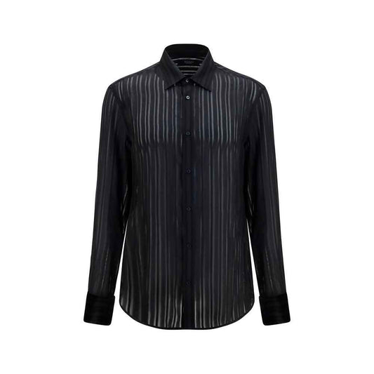 Black Silk Dress Shirt