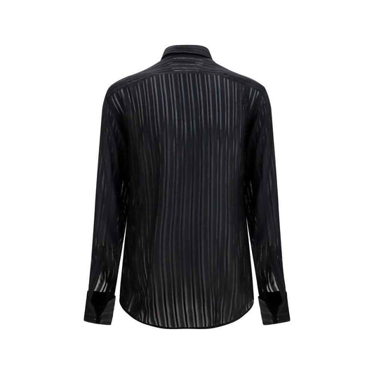 Black Silk Dress Shirt