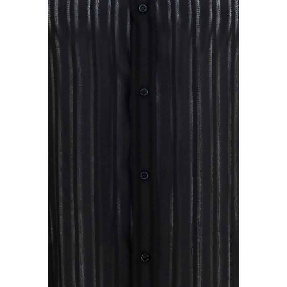 Black Silk Dress Shirt