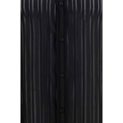 Black Silk Dress Shirt