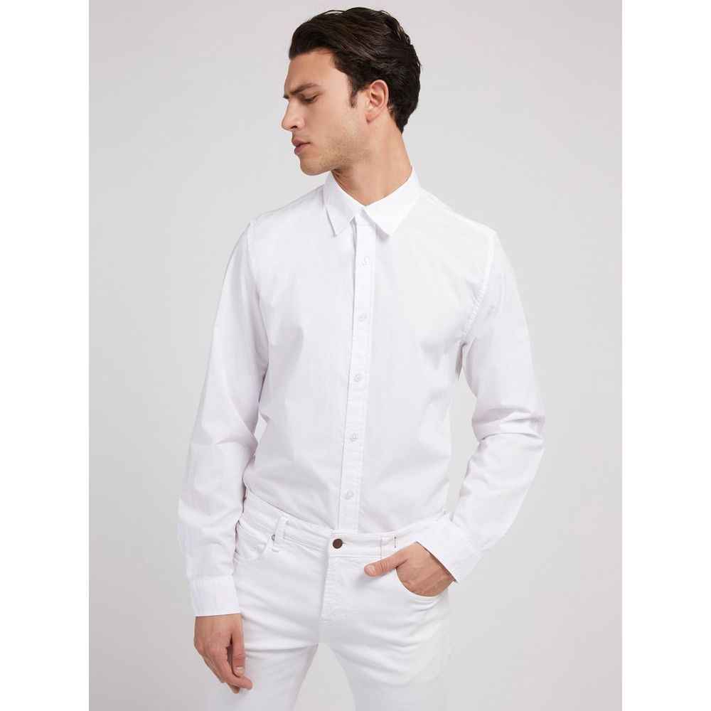 White Cotton Dress Shirt