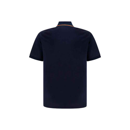 Blue Cotton Polo Shirt