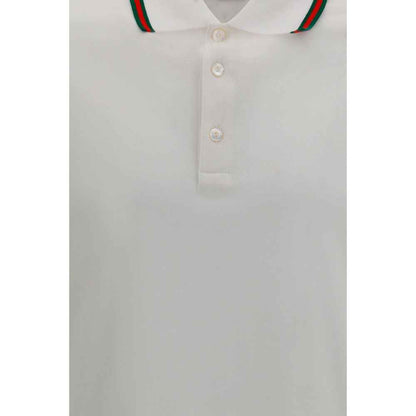 White Cotton Polo Shirt