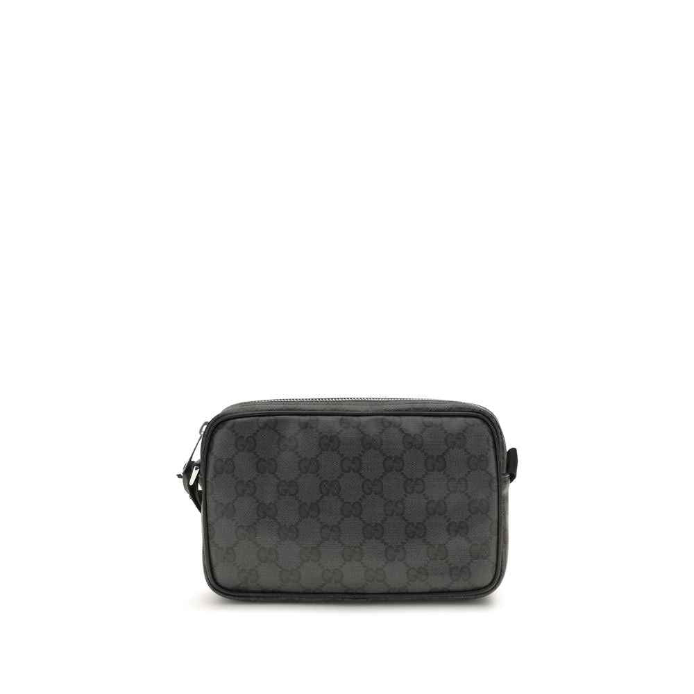 Black Fabric Shoulder Bag