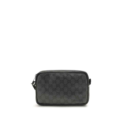 Black Fabric Shoulder Bag