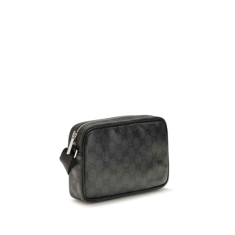 Black Fabric Shoulder Bag