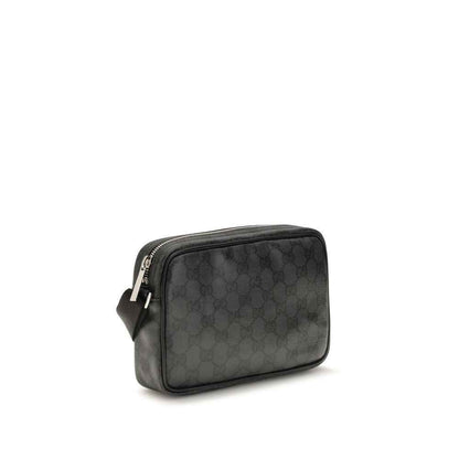 Black Fabric Shoulder Bag