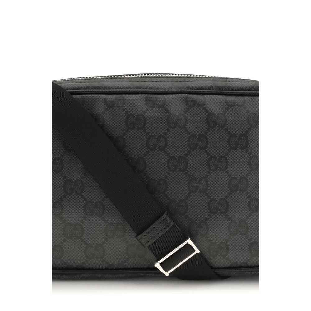 Black Fabric Shoulder Bag
