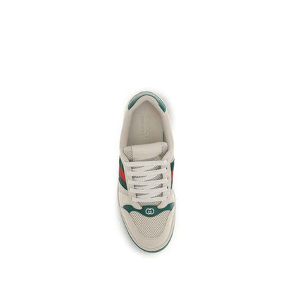 Beige Fabric Low Top Sneakers