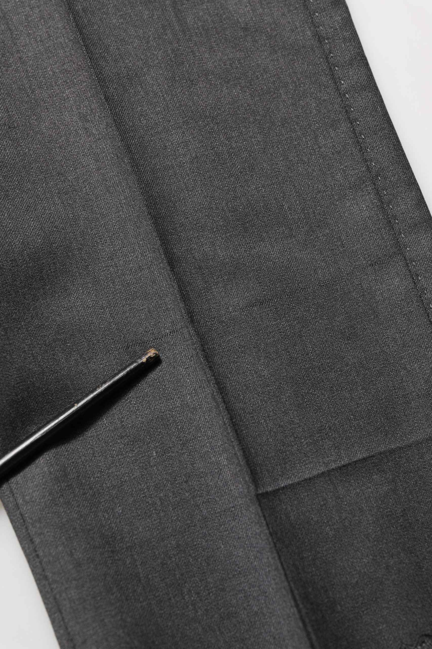 Gray Wool Slim Fit Formal 2 Piece Men Suit