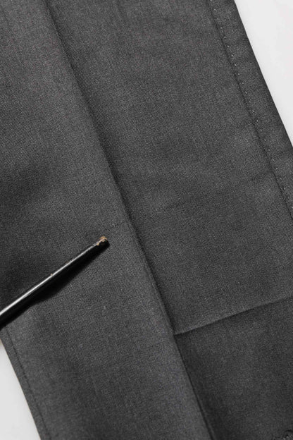 Gray Wool Slim Fit Formal 2 Piece Men Suit