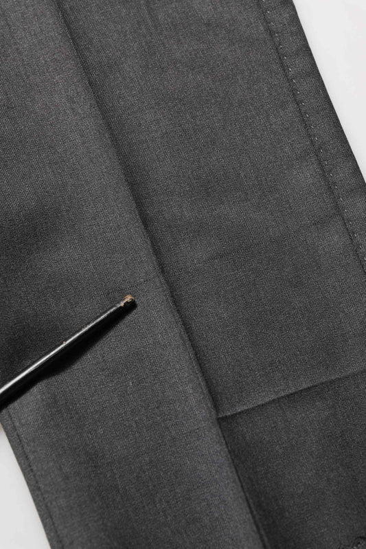 Gray Wool Slim Fit Formal 2 Piece Men Suit