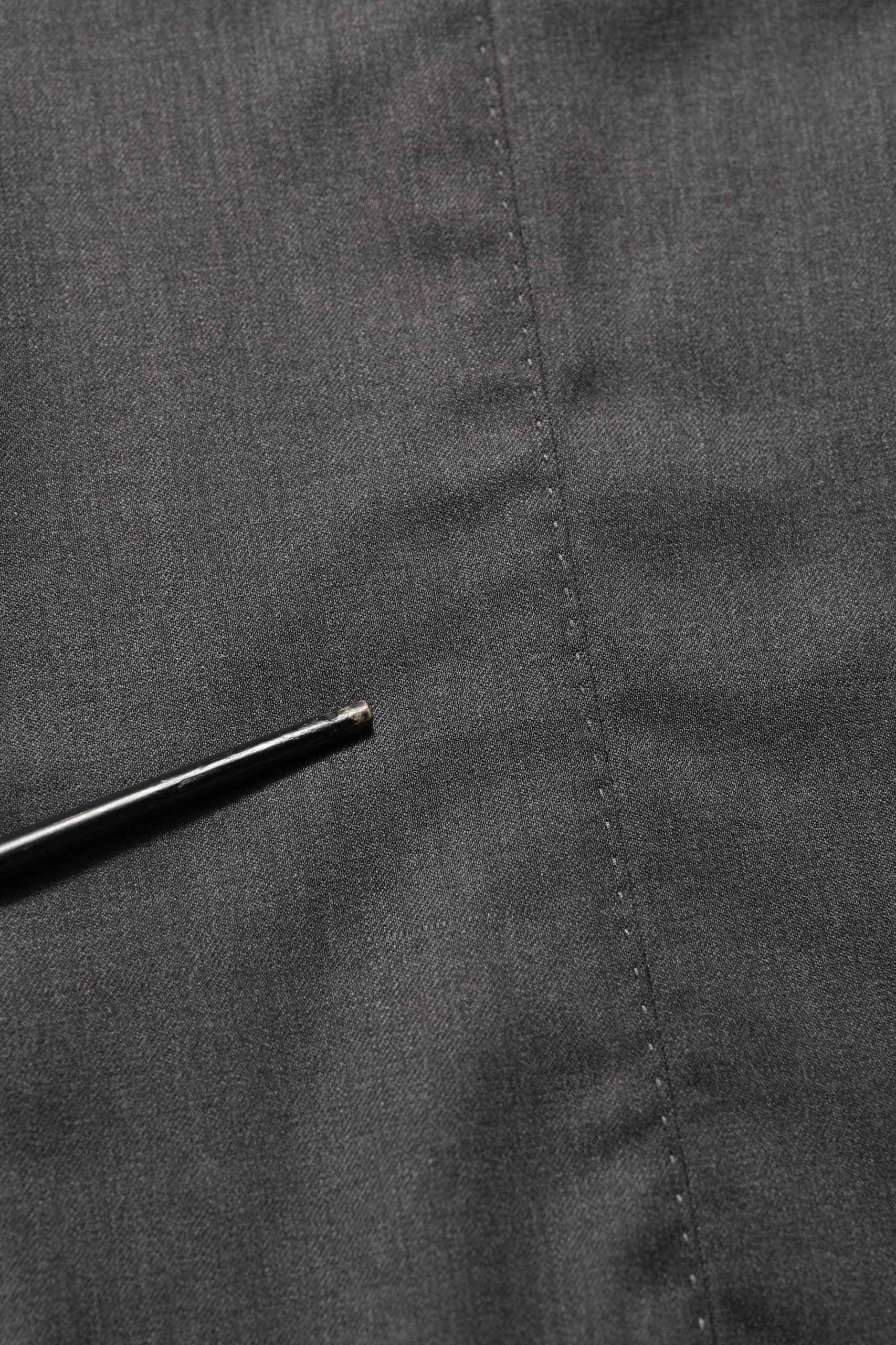 Gray Wool Slim Fit Formal 2 Piece Men Suit