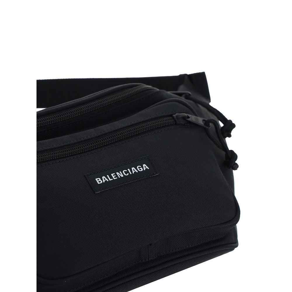 Black Polyester Clutch Bag