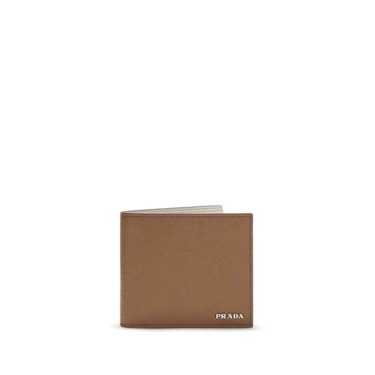 Beige Calf Leather Bos Taurus Wallet