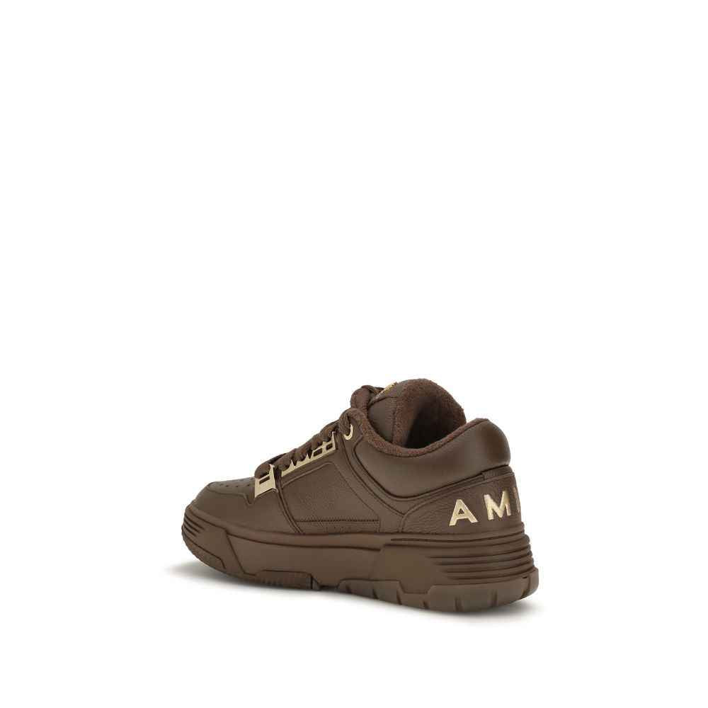 Brown Calf Leather Bos Taurus Chunky Sneakers